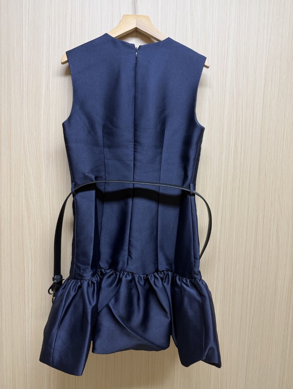 Self Portrait Navy Taffeta Mini Dress - Picture 10 of 11